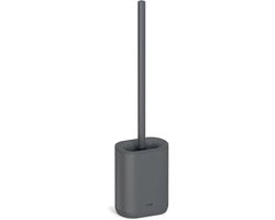 Borsetto per wc compattabile antibatterico con set di borsette in silicone grigio