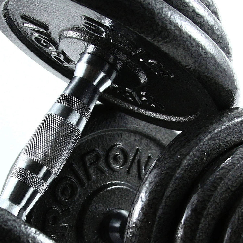 Trade Shop - Set Di Manubri Regolabili Dumbbell Bilanciere 40 Kg Tot Regolabile Body Building -