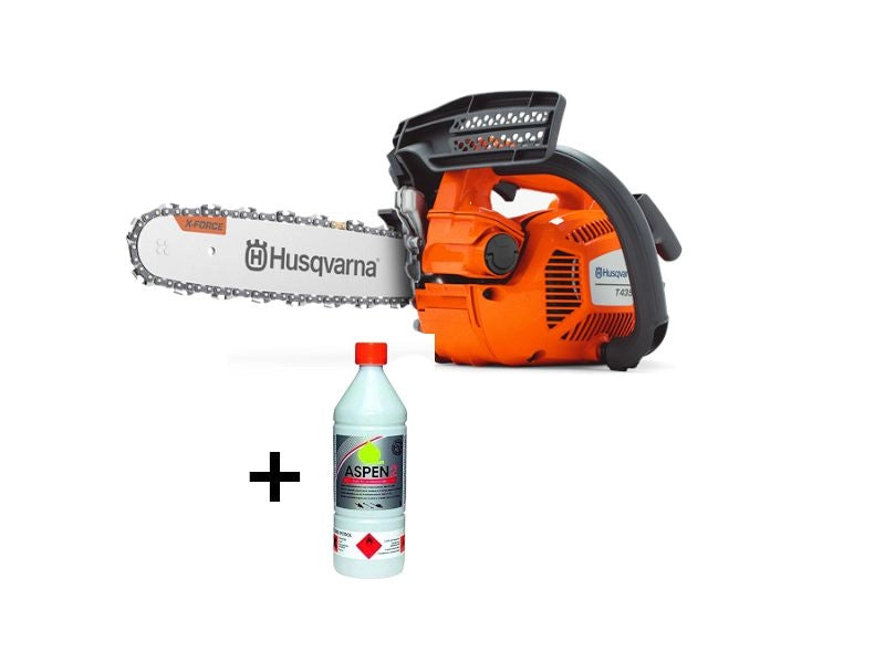 Motosega potatura Husqvarna T435 motore X-Torq 35cc barra 30cm