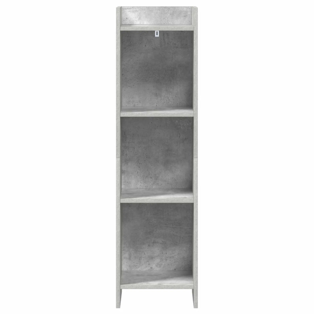 Libreria Grigio Concretè 30 x 30 x 111 cm Legno ingegnerizzato 8011278