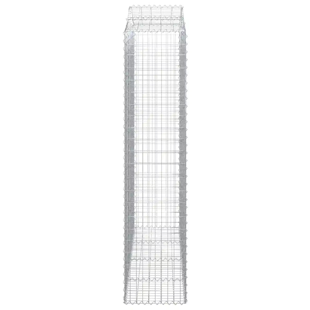 Cesti Gabbioni ad Arco 7 pz 200x50x220/240 cm Ferro Zincato