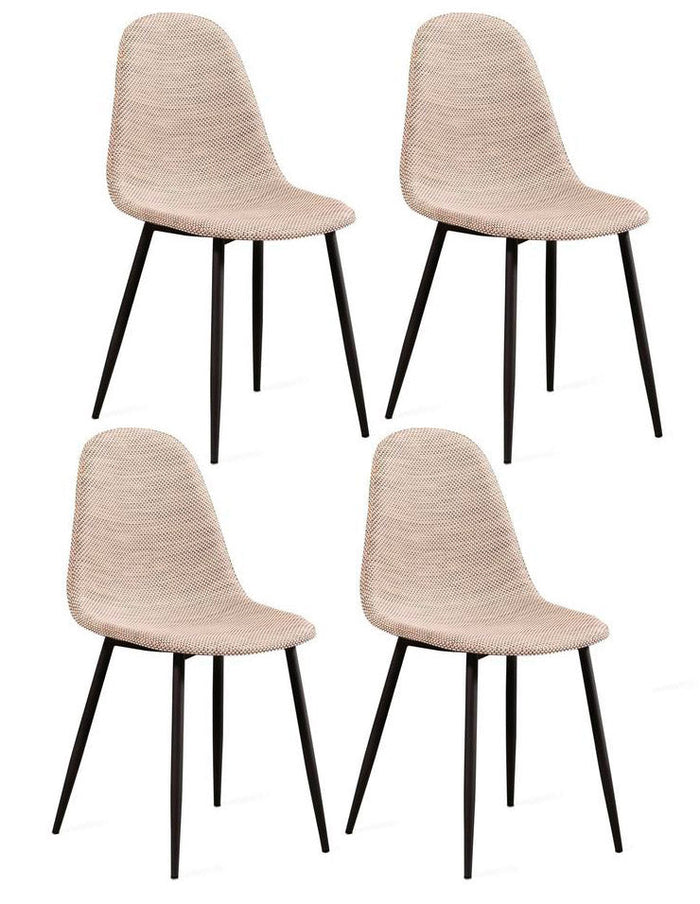 Set 4 Sedie 43x38xH86,5 cm in Similrattan Martina Beige