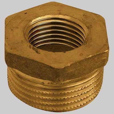 RIDUZIONE MASCHIO/FEMMINA OTTONE GIALLO  2 x 1     MADE IN ITALY