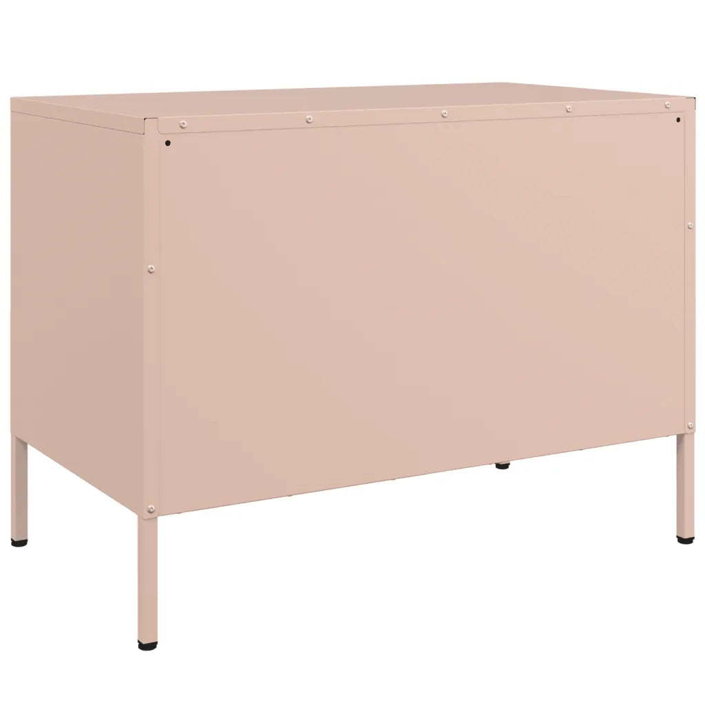 Mobile TV Rosa 68x39x50,5 cm in Acciaio 842936