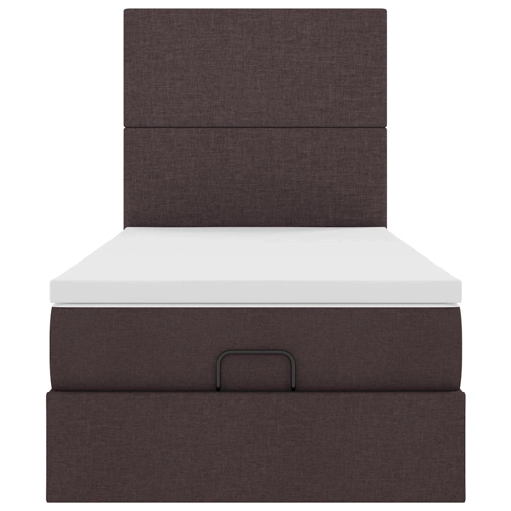 Struttura Letto Pouf con Materasso 90x190 cm in Tessuto 3313039
