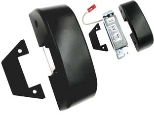 INCONTRO ELETTRICO PER MANIGLIONE ANTIPANICO SERIE IDEA BASE PUSH NERO- - (5680000) - 1 pezzi ISEO