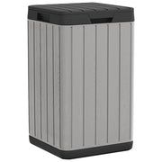 Cestino da esterno 38 x 38 x 65 cm PP grigio 02_0043836