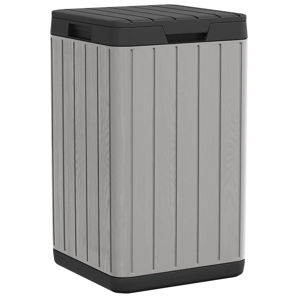 Cestino da esterno 38 x 38 x 65 cm PP grigio 02_0043836