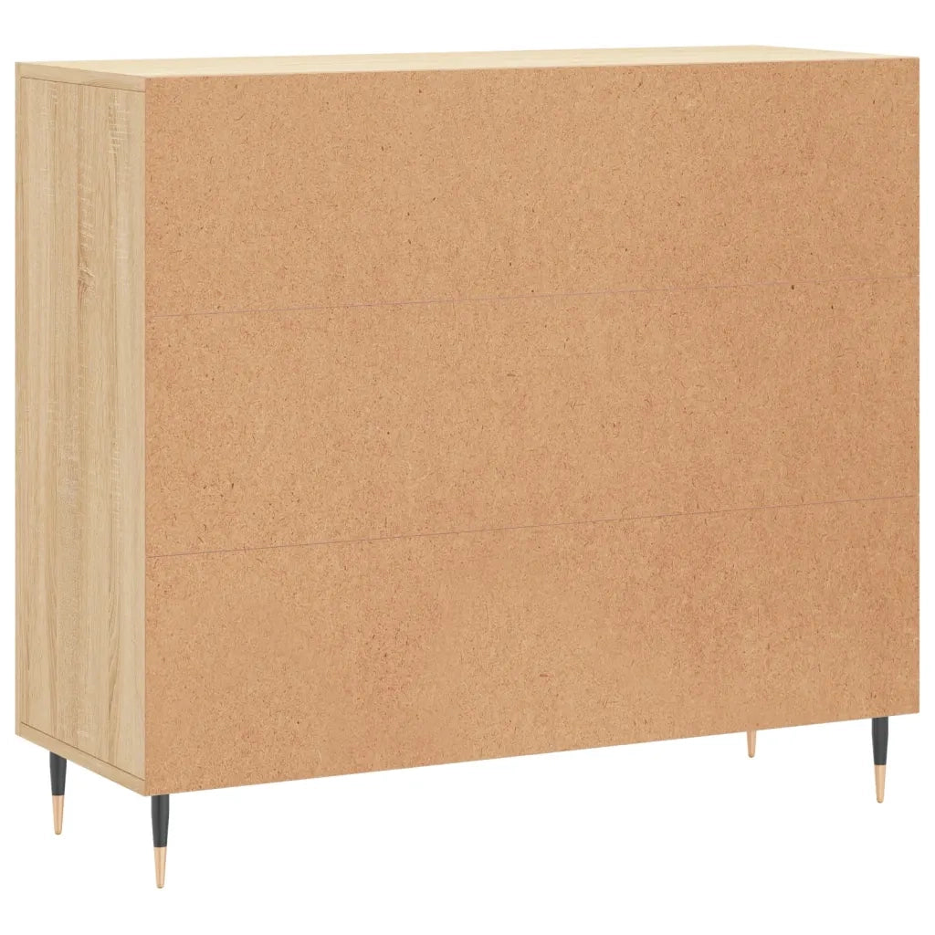 Credenza Rovere Sonoma 90x34x80 cm in Legno Multistrato 828087