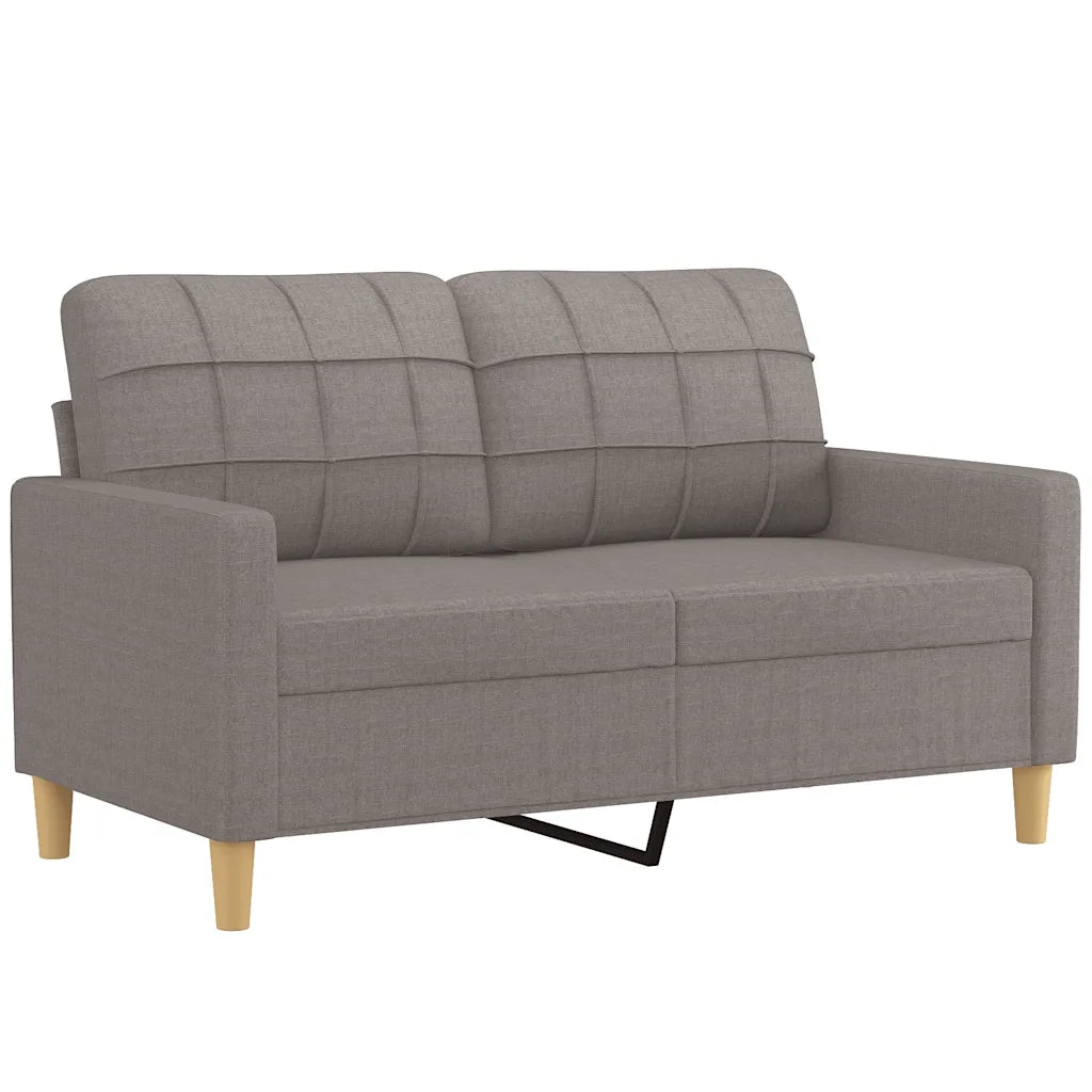Divano | Divano da soggiorno | Sofa a 2 Posti Tortora 120 cm in Tessuto