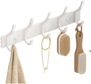 Hanger - 1 riga di 5 hanger - 7*31cm - Hanger da appendi abiti - Per l'appendi capi d'abbigliamento, calze, ecc. - Robusta e duratura - Hanger per capi d'abbigliamento e articoli di uso quotidiano - Hanger per articoli da bagno e sanitari