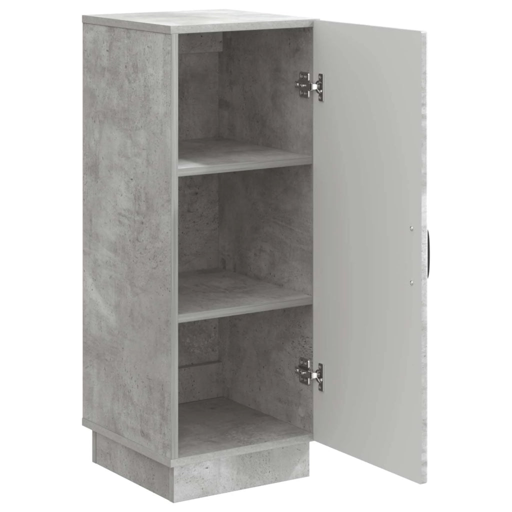 Credenza | Madia | Buffet da pranzo | Armadio da pranzo Grigio Cemento 33 x 34,5 x 87 cm Legno ingegnerizzato