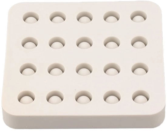 Coppette di cera premium in silicone per regine apiarie - 4 file - strumento per apicoltori - creazione celle regine - macchina per cera in silicone