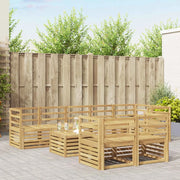 Set di divani da esterno 9 pcs Bianco 59 x 59 x 37 cm 3392054