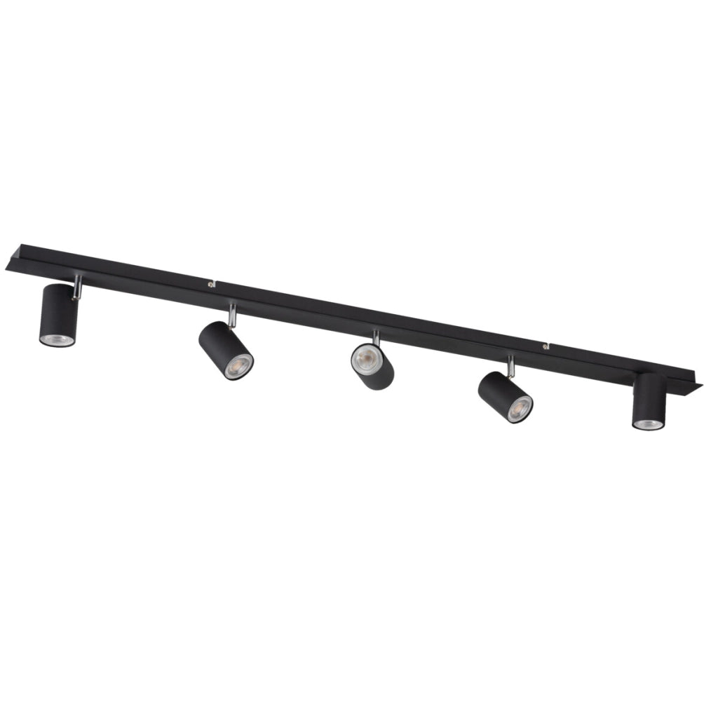 Barra spot Kanlux Evalo nera 5xGU10 orientabili 10W