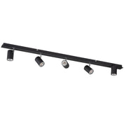 Barra spot Kanlux Evalo nera 5xGU10 orientabili 10W