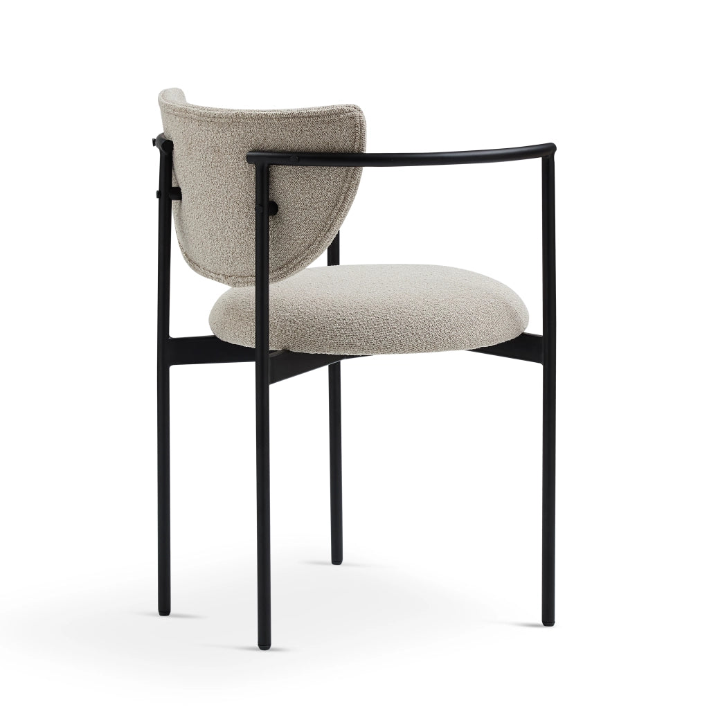 Sedie da Pranzo Set 2 Pezzi Stile Scandinavo ¨C MINIMAL ¨C Tessuto, Struttura Metallo, 78x60x56 cm