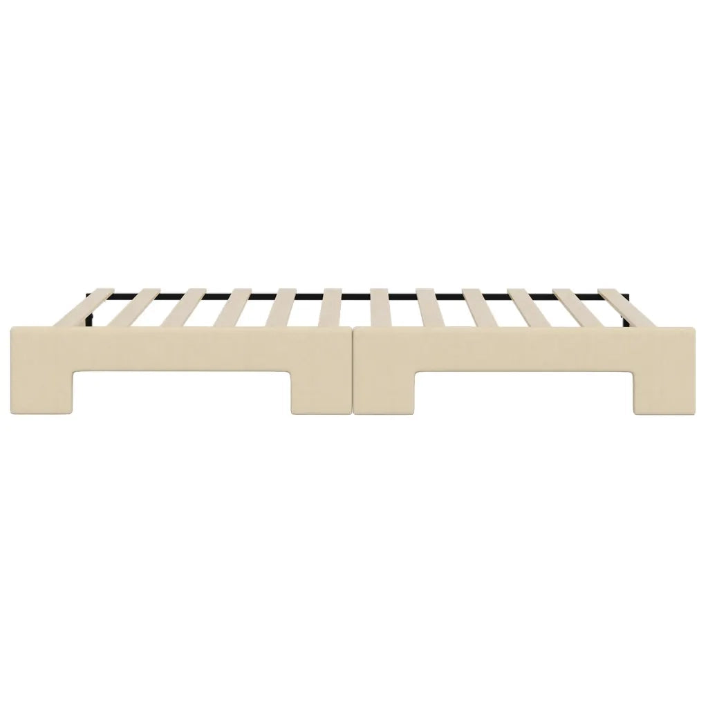 Divano Letto con Letto Estraibile-Sofa Letto-Daybed Crema 100x200 cm in Tessuto 361222