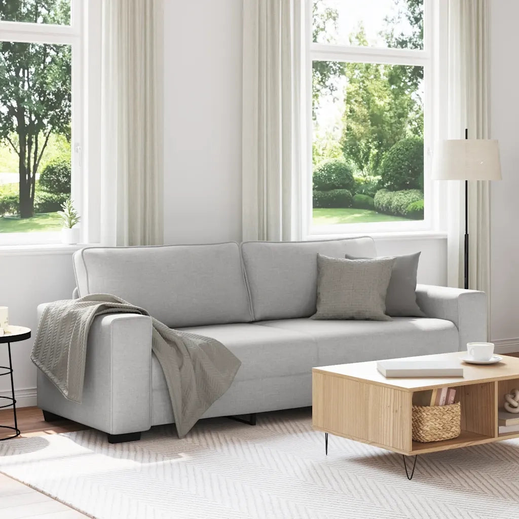 Divano a 3 Posti-Sofa 3 Posti Grigio Nuvola 180 cm in Tessuto 250077