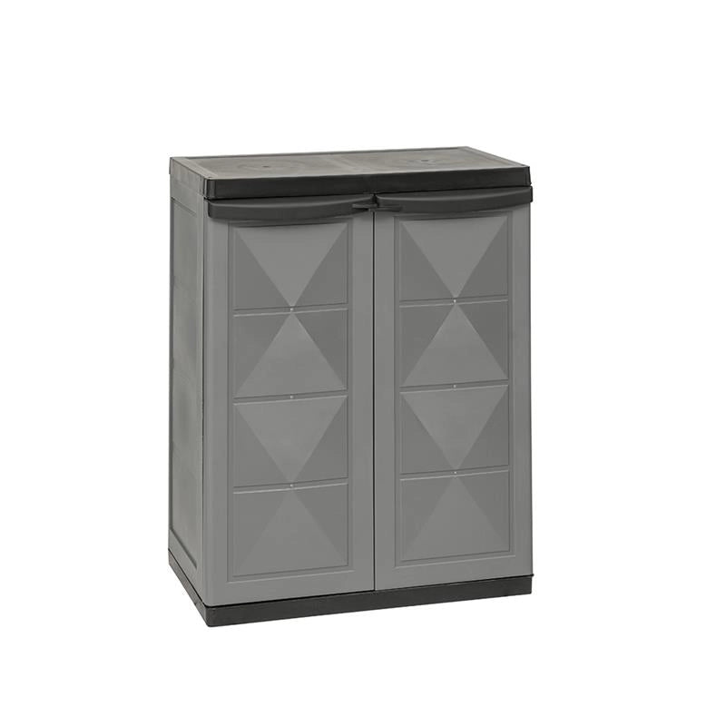 ARMADIO BASIC LINE CON 1 RIPIANO REGOLABILE - DARK GREY DIMENSIONE 65X37X83H CM