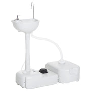 Lavabo Portatile con Tanque Recupero Acqua 17L ¨C Zephmum ¨C Grigio 83x50x103 cm