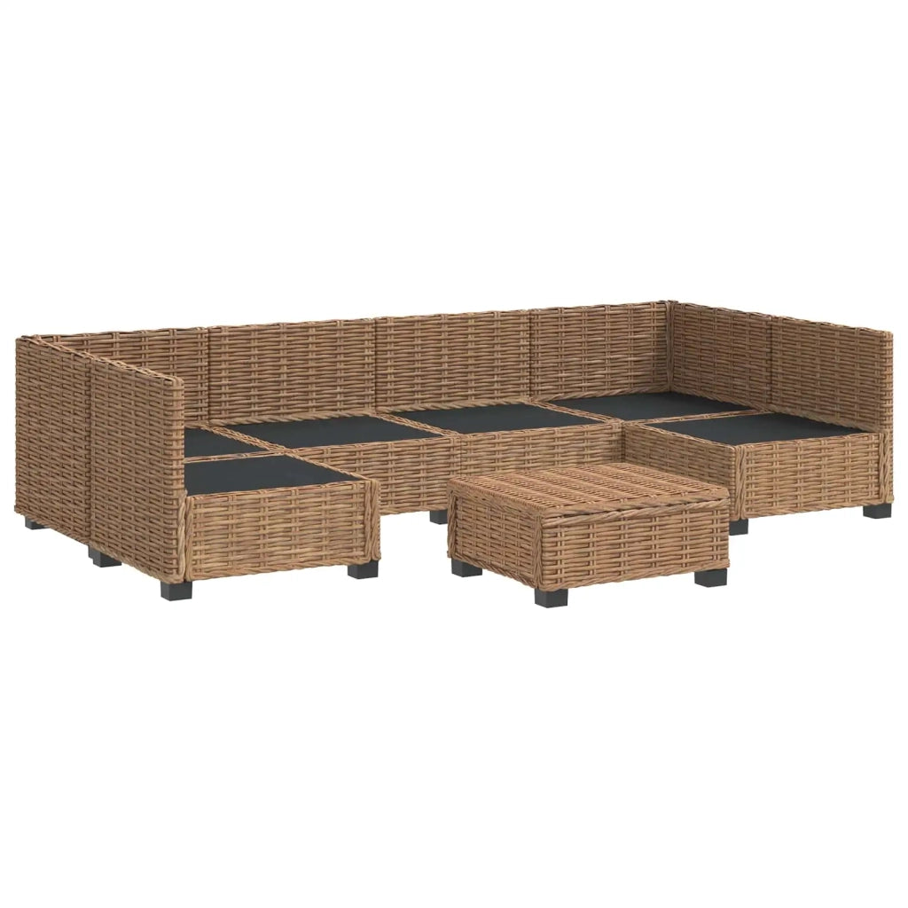 7 pz Set Lounge in Rattan con Cuscini GENDT Rattan naturale 3429868