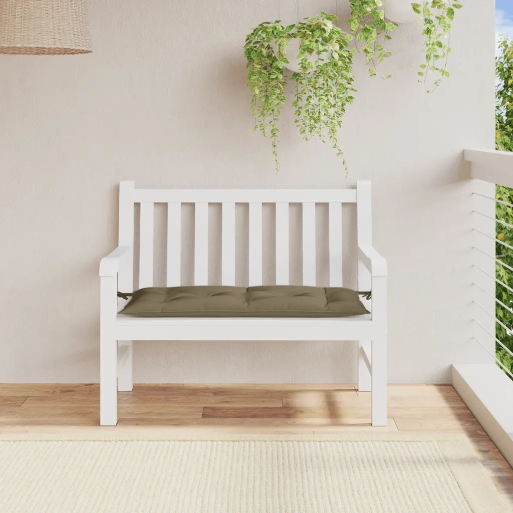 Cuscino Panca Giardino Tortora MÃ©lange 100x50x7 cm Tessuto