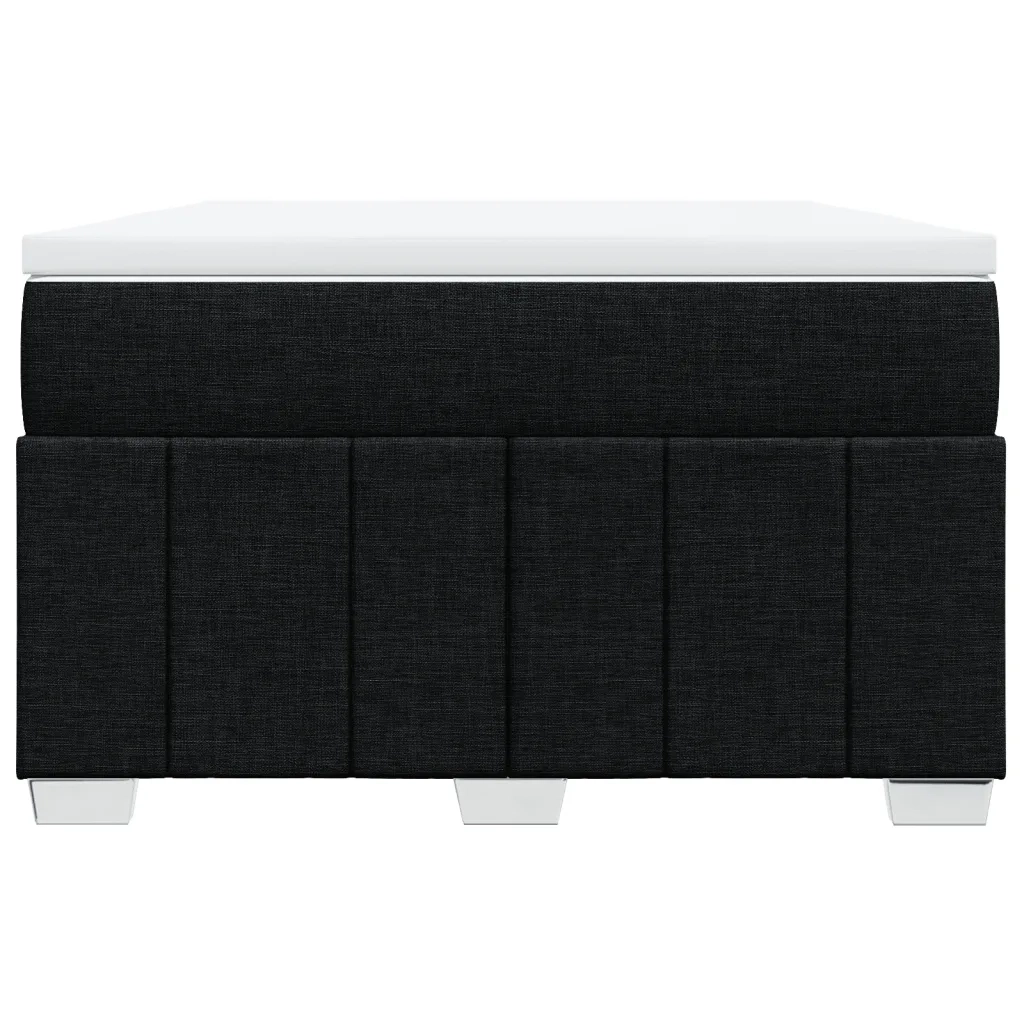 Giroletto a Molle con Materasso Nero 120x200 cm in Tessuto 3285465