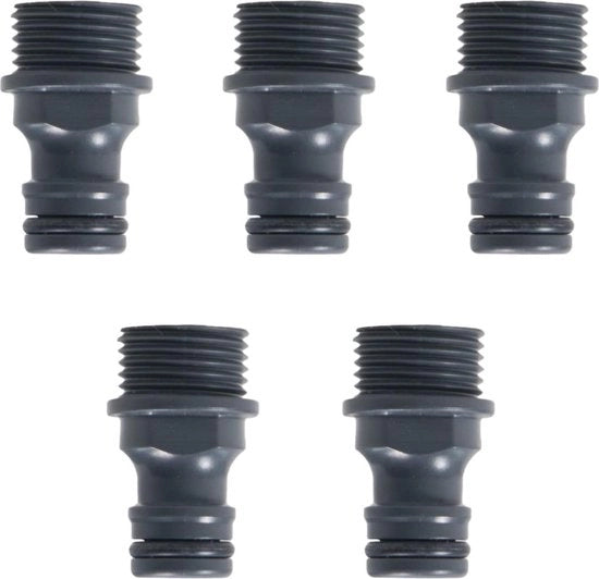Adattatore per tubi esterni 1/2 pollici - Connettore rapido G1/2 - Set di connessione per adattatore per rubinetto esterno