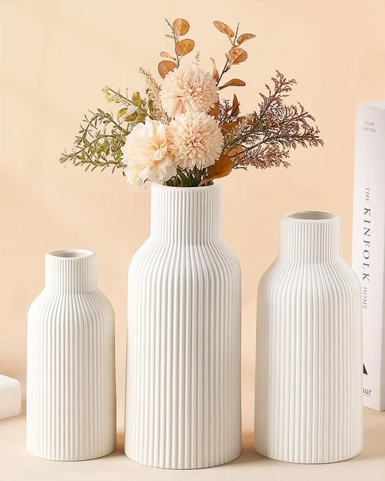 Vasi Decorativi per Tavolo, Stile Scandinavo, Ideali per Pampas, Fiori Freschi e Decorazione Interna.
