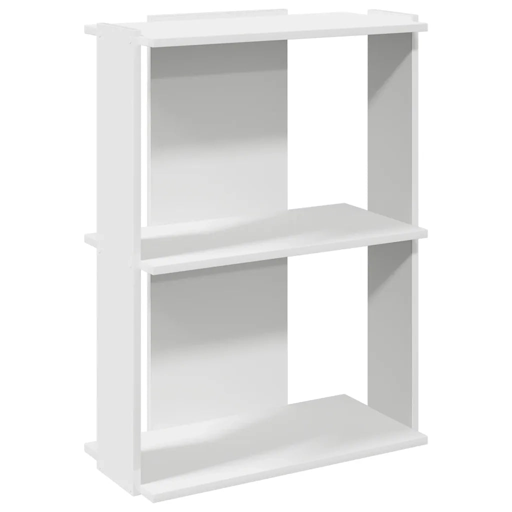 vidaXL Libreria a 3 Ripiani Bianca 60x30x80 cm in Legno Multistrato