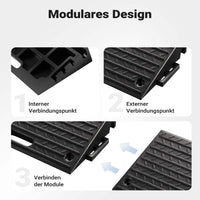 Rampa in gomma per marciapiedi e cordoli 500 x 315 x 107mm max 50 t antiscivolo, impilabile