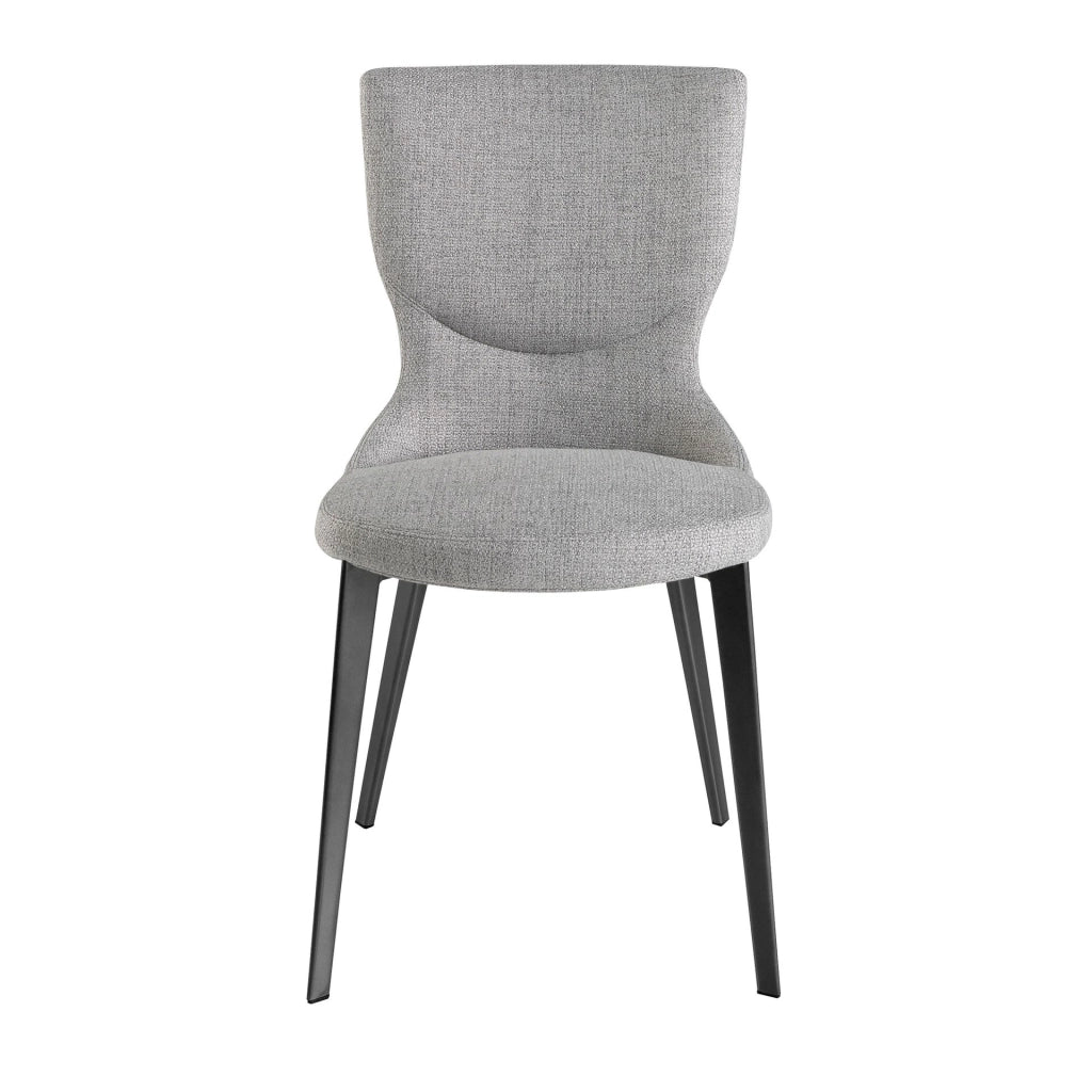 Sedia in tessuto grigio