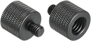 Adattatore per supporto microfono 2 pezzi, 3/8 bus x M6 connettore, vite camera in nero, compatibile con tutti i modelli