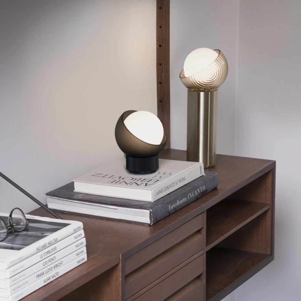 Lampada Da Tavolo Bloom Ottone Dimmerabile 4W G9 Ideal Lux