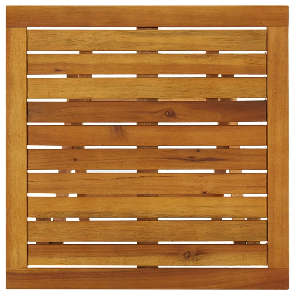 Tavolo da Bistrot 46x46x47 cm in Legno Massello di Acacia  cod mxl 52522