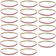 Set di carta abrasiva - 20 pezzi di cinture abrasive 330x10mm