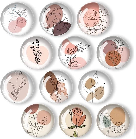 12 pezzi di magneti decorativi per frigorifero magneti per lavagna magnetica per bagni e cucine per bambini e adulti forti e adesivi