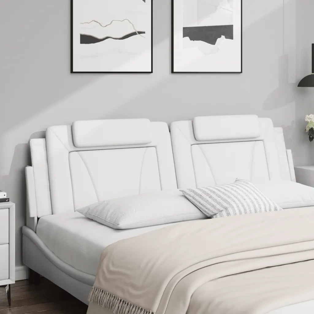 Cuscino Testiera Viana Bianco 180 cm in Similpelle CFW3907994