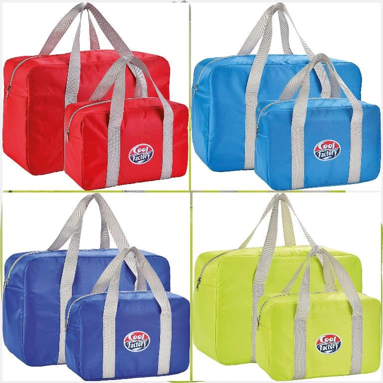 Set 2 Borse Termiche Mare frigo factory Capacità 24 + 7 litri Uniflame 4 Colori