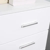 kleankin Mobile Bagno in Legno con Cassetto e Armadietto 1 Anta con Mensole, 35x30x77.5cm