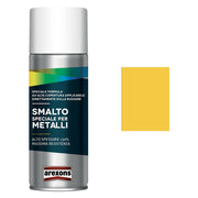 SMALTO SPRAY SPECIALE METALLI ml. 400 - giallo traffico brillante  - AREXONS