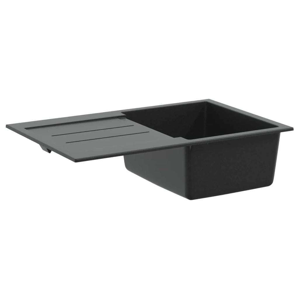 Lavello Nero 780 x 500 mm 80% Quarzo e 20% Resina 42028392