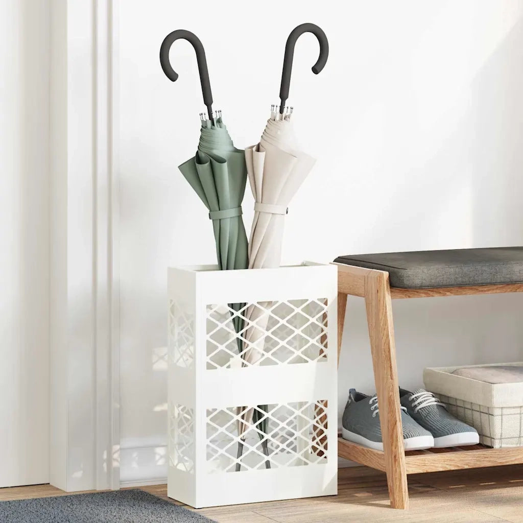 Supporto per Ombrellone Bianco 28 x 12 x 41 cm Acciaio CFW3641272