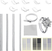 Set di Adattatori di Anello Invisibili da 71 pezzi per Anelli Singoli con Adattatore di Anello e Misuratore di Anello - TPU e EVA Plastica