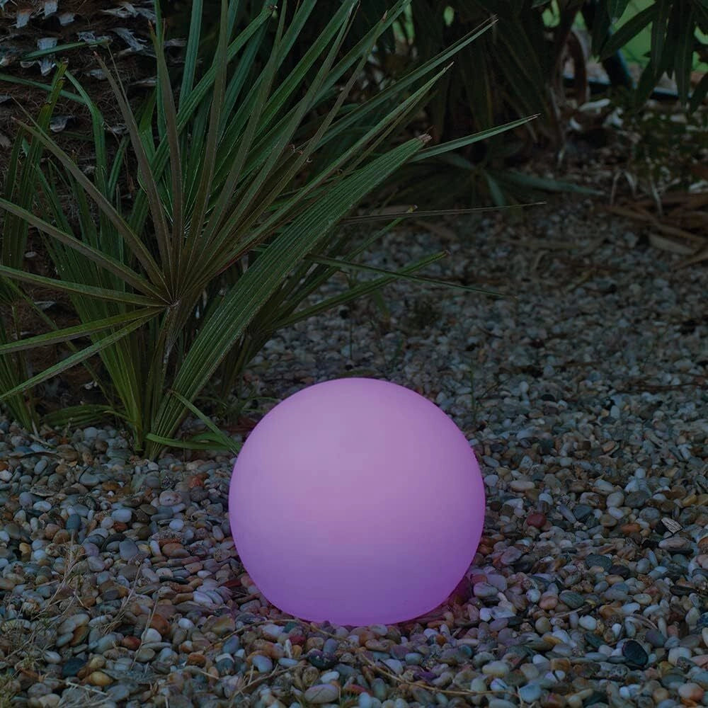 New Garden LUMBL040FTNW Buly 30 Lampada Sfera LED Solare Galleggiante RGBW IP68 Telecomando colore Bianco