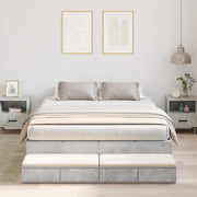 Struttura Letto con Contenitore Grigio Cemento 150x200 cm