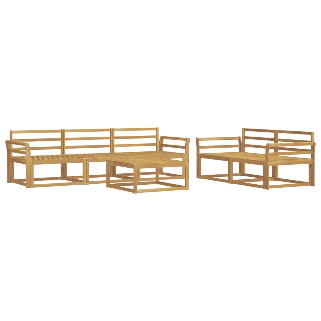 Set di divani da esterno 6 pcs Bianco 3386058