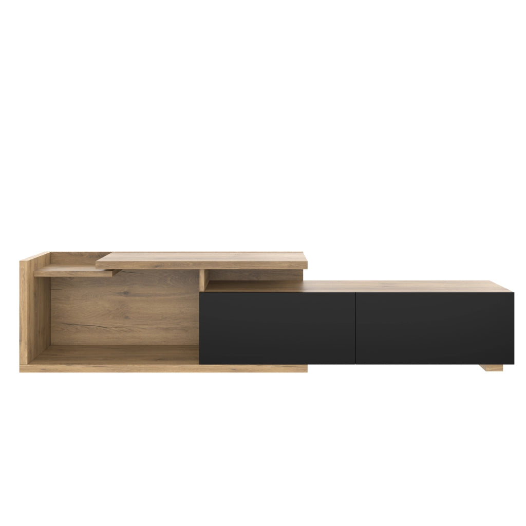Mobile TV Modulare con LED ¨C MINIMAL ¨C Legno, Estensibile fino a 2m