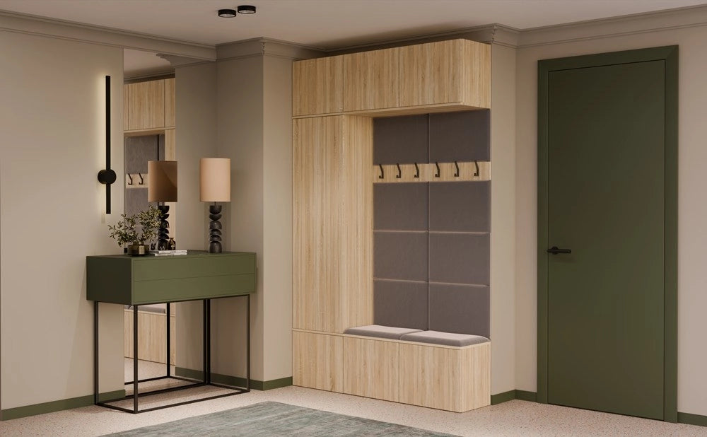 Guardaroba HAGA III/1sz2w rovere sonoma + 2x appendiabiti